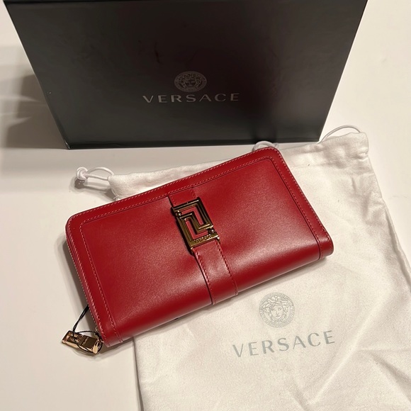 Versace Leather Zip Around Wallet - Picture 2 of 10